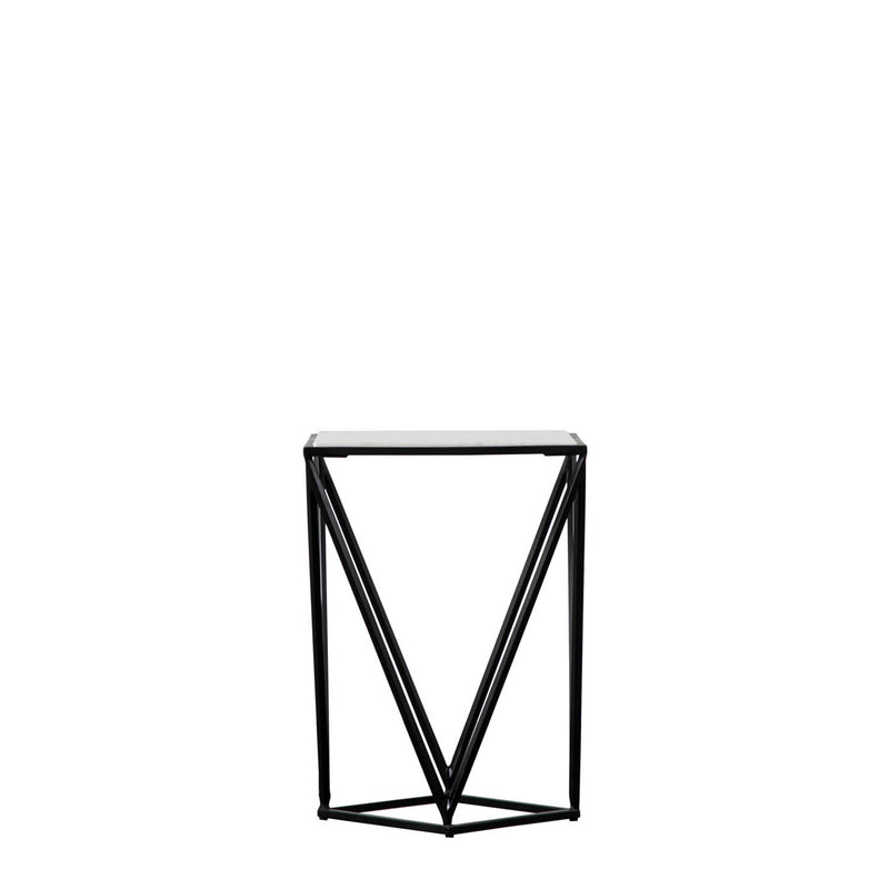 Gallery Interiors Helford Side Table Black