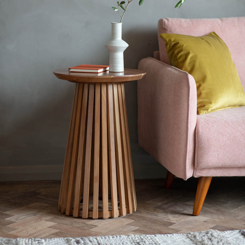 Gallery Interiors Brookland Slatted Side Table