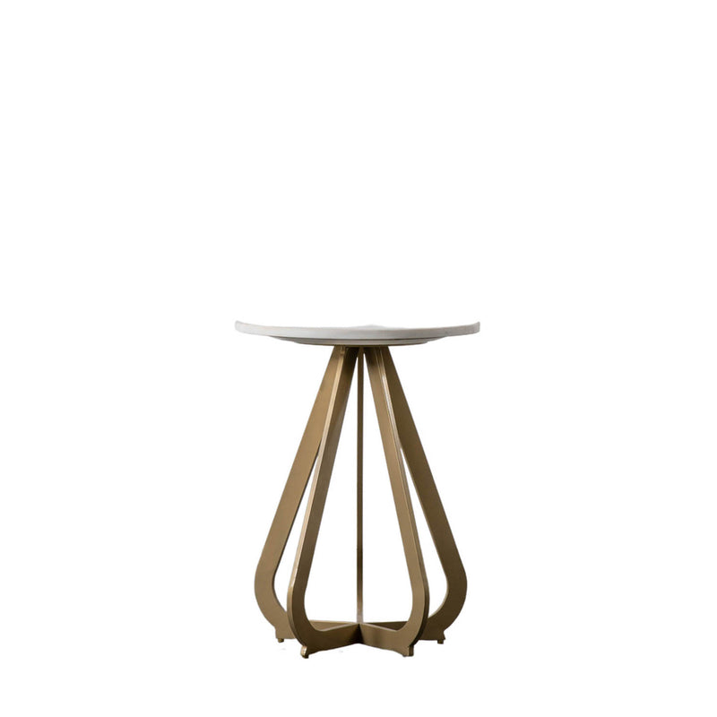 Gallery Interiors Moorgate Side Table Gold