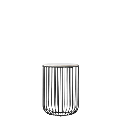 Gallery Interiors Riley Side Table Black