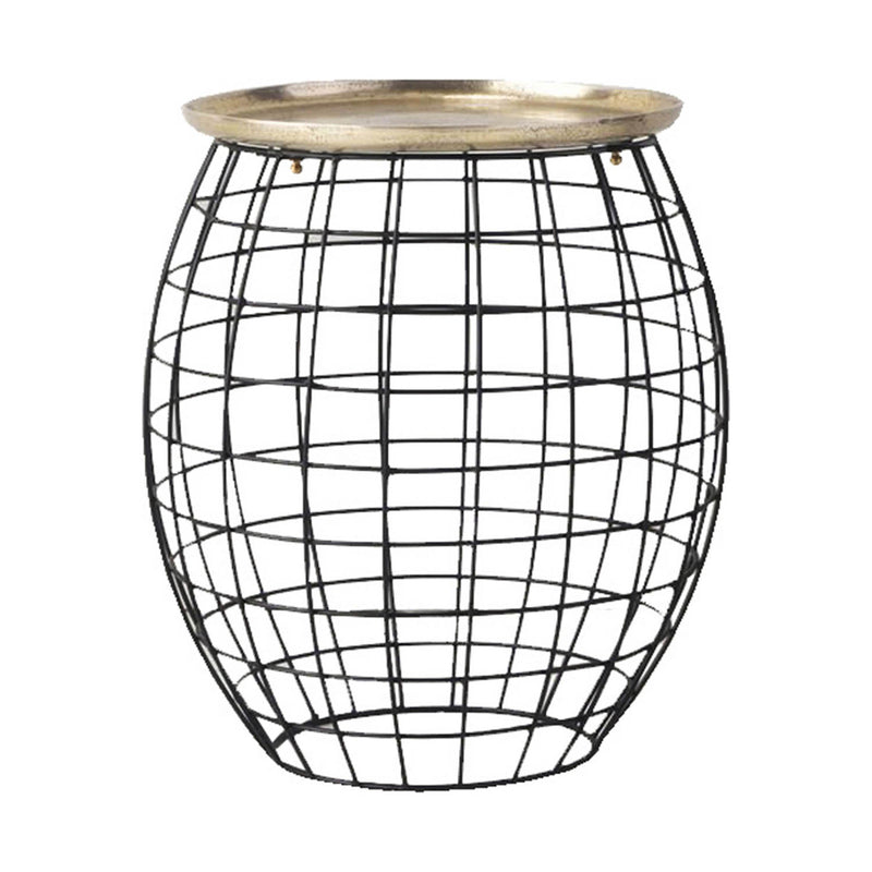 Gallery Interiors Rowen Side Table Antique Gold