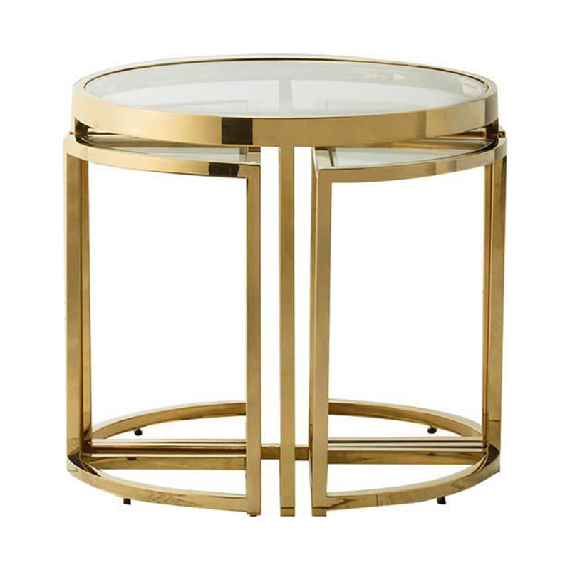 Gallery Interiors Moresco Side Table Gold