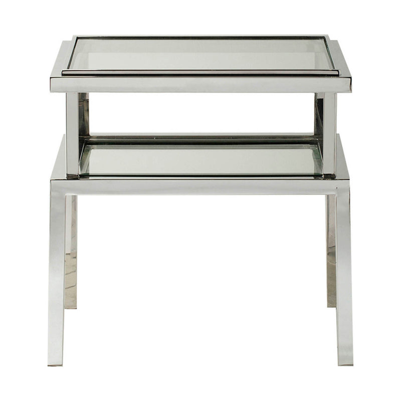 Gallery Interiors Salerno Side Table Silver