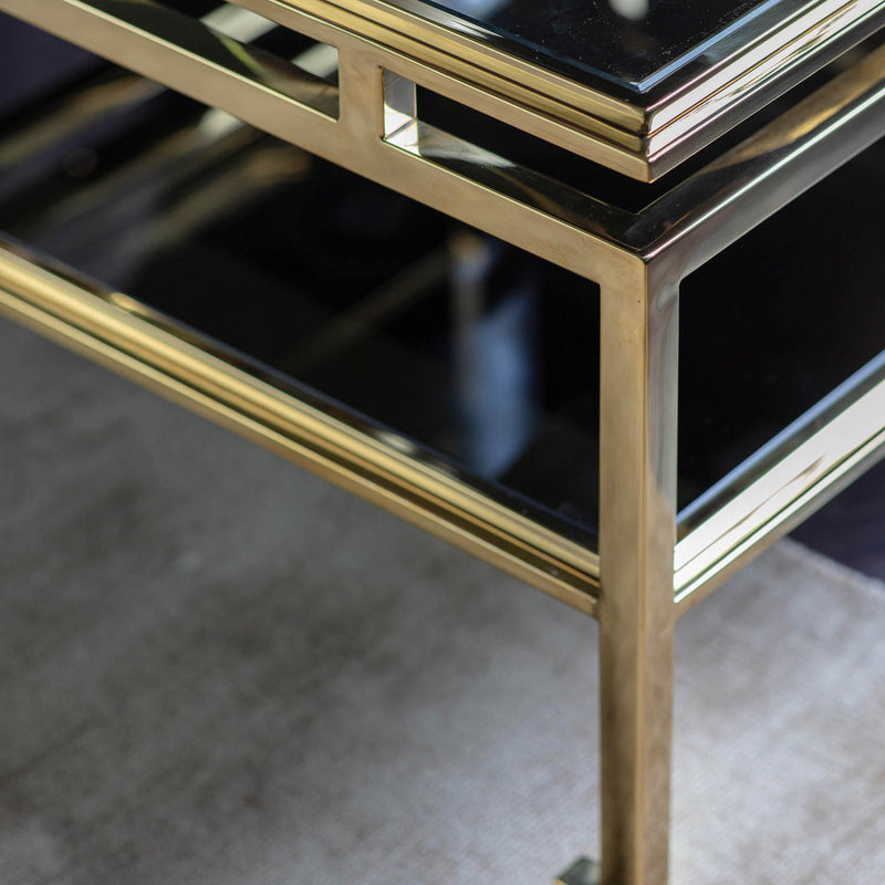 Gallery Interiors Cosenza Side Table Gold