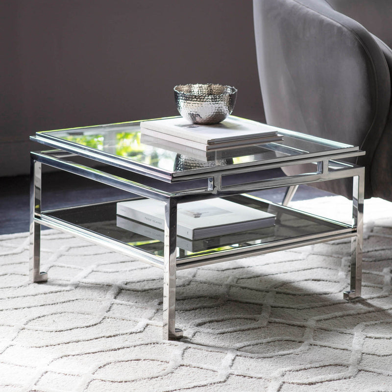 Gallery Interiors Cosenza Side Table Silver