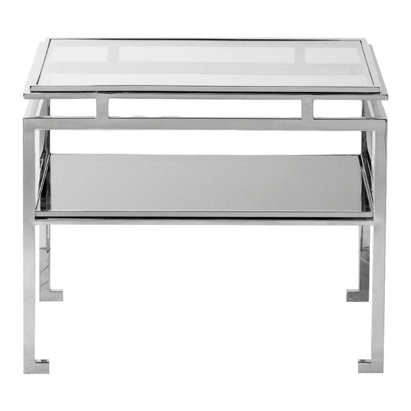 Gallery Interiors Cosenza Side Table Silver