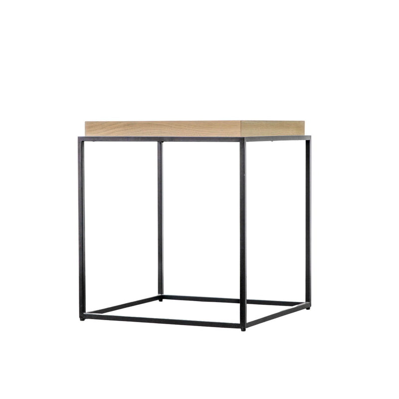 Gallery Interiors Forden Tray Side Table Grey