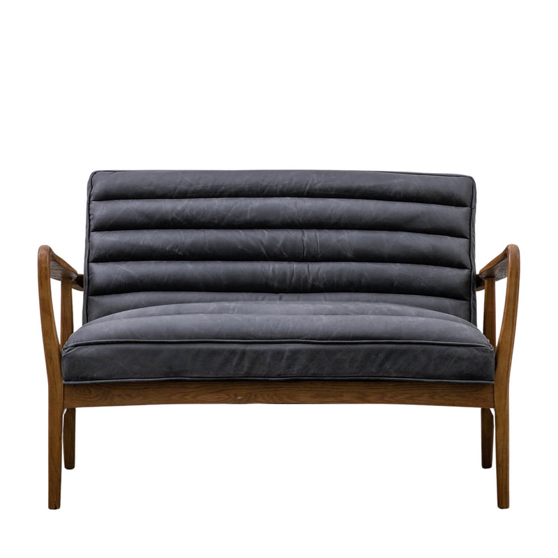 Gallery Interiors Datsun 2 Seater Sofa Antique Ebony