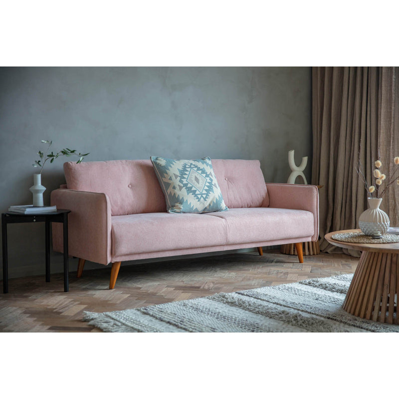 Gallery Interiors Farringdon 2 Seater Sofa Blush Linen