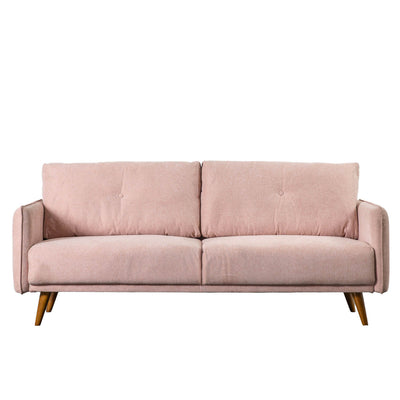 Gallery Interiors Farringdon 2 Seater Sofa Blush Linen