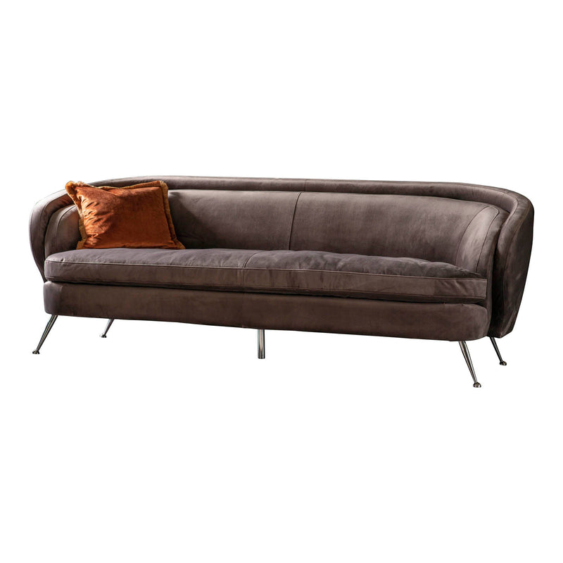 Gallery Interiors Tesoro Sofa Dark Taupe Velvet