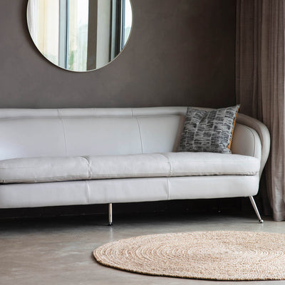 Gallery Interiors Tesoro Sofa Cream Leather