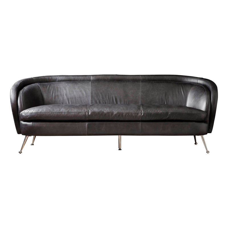 Gallery Interiors Tesoro Sofa Black Leather