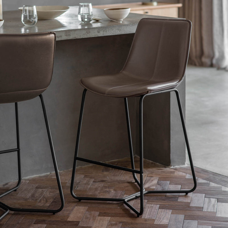 Gallery Interiors Hawking Stool Ember (2pk)