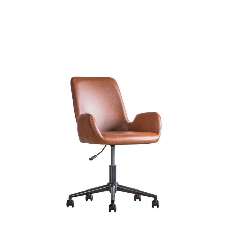 Gallery Interiors Faraday Swivel Chair Brown