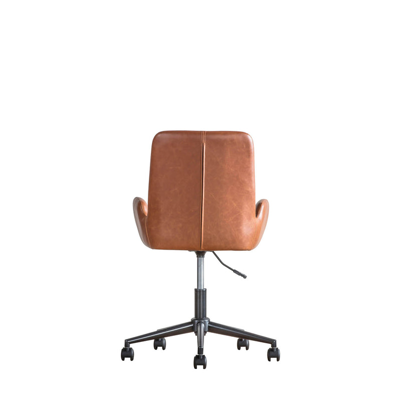 Gallery Interiors Faraday Swivel Chair Brown