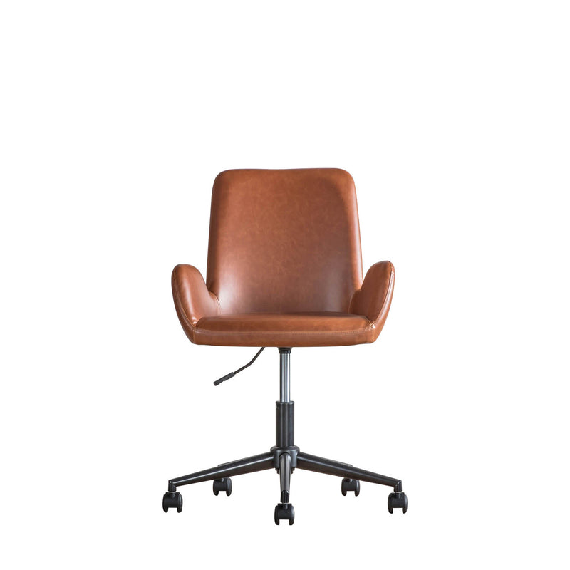 Gallery Interiors Faraday Swivel Chair Brown