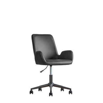 Gallery Interiors Faraday Swivel Chair Charcoal