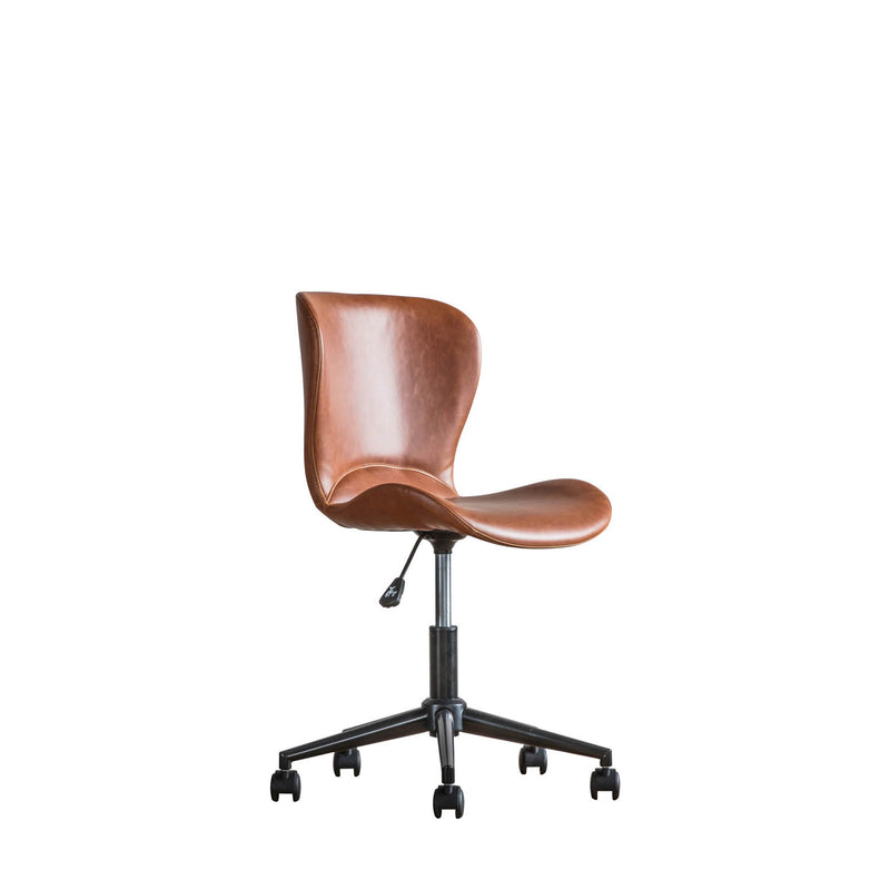 Gallery Interiors Mendel Swivel Chair Brown