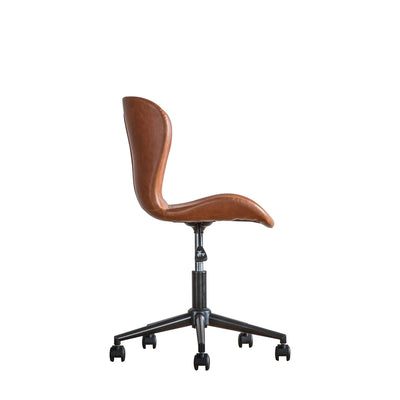 Gallery Interiors Mendel Swivel Chair Brown