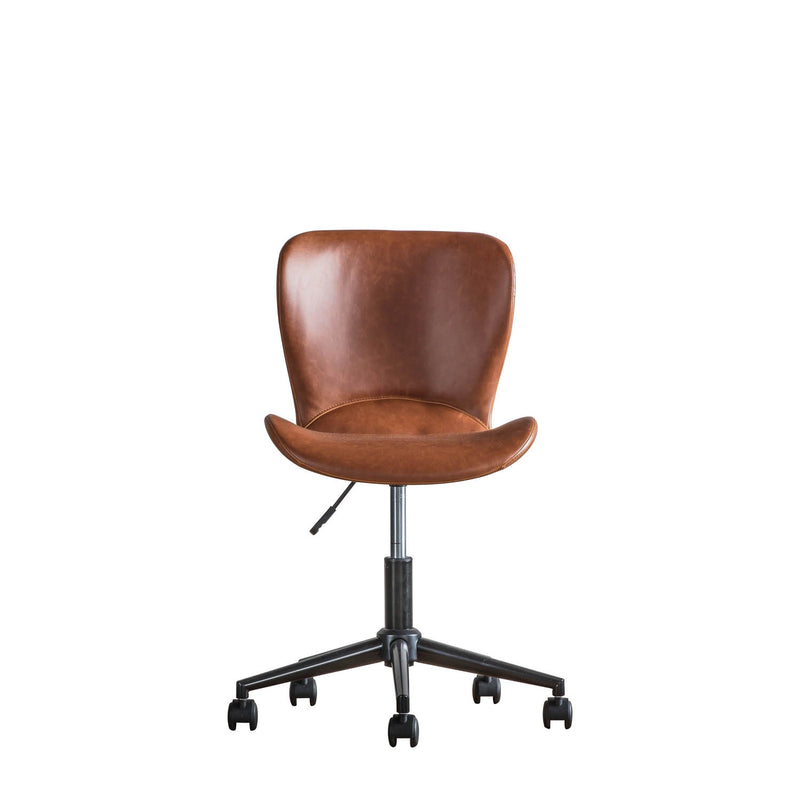 Gallery Interiors Mendel Swivel Chair Brown