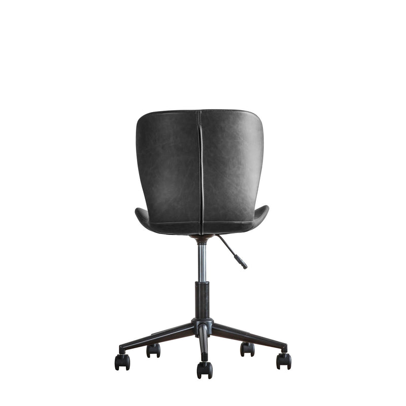 Gallery Interiors Mendel Swivel Chair Charcoal