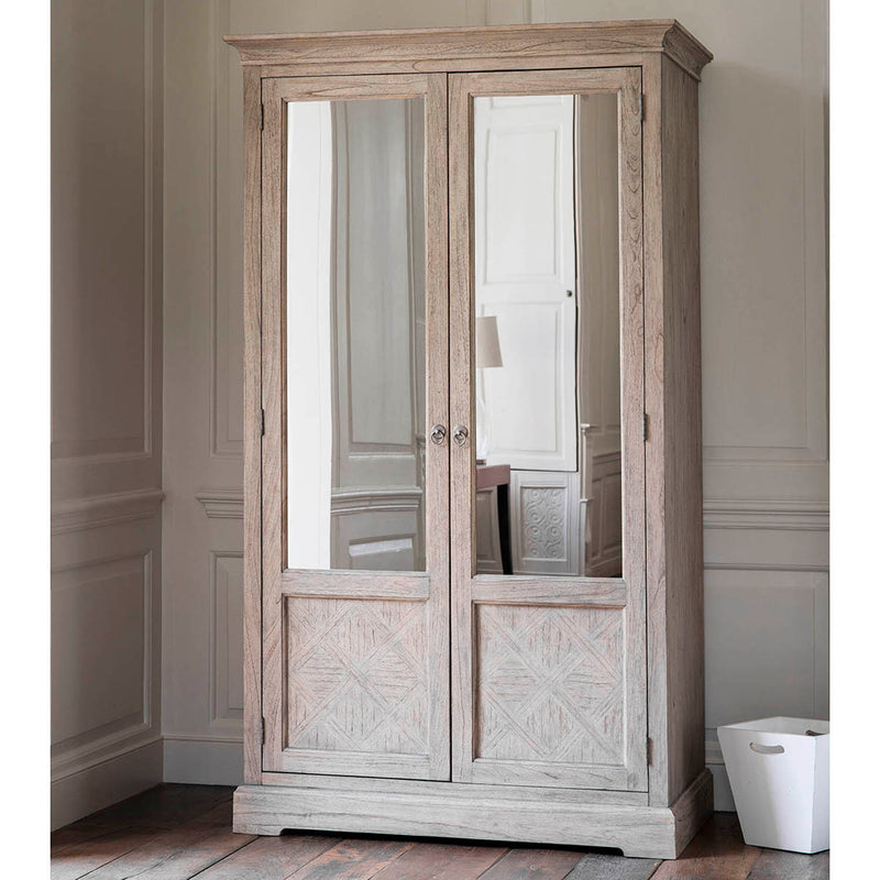 Gallery Interiors Mustique 2 Mirror Door Wardrobe