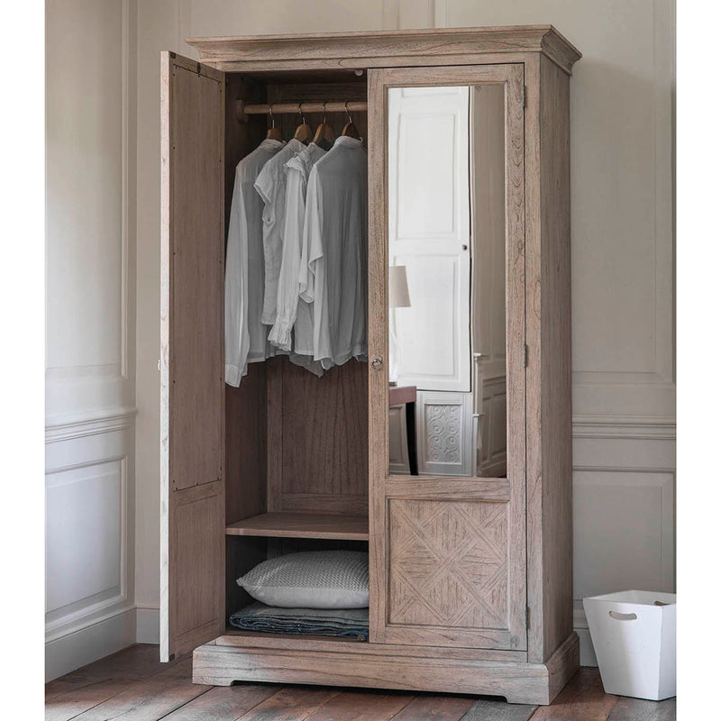 Gallery Interiors Mustique 2 Mirror Door Wardrobe